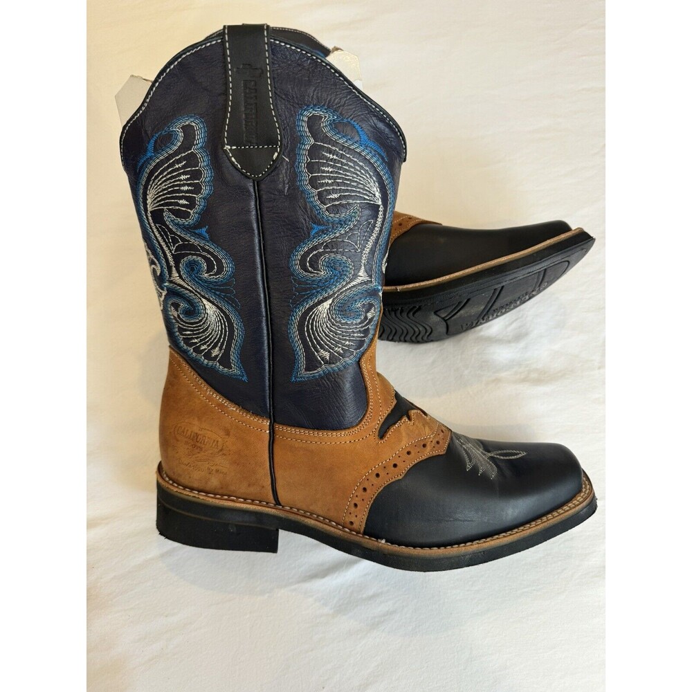 California De Mabi Square Toe Cowboy Rodeo Western Boots Size US  10